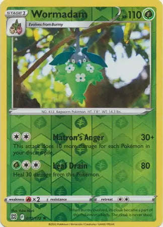 Brilliant Stars Wormadam #10/172 reverse holo